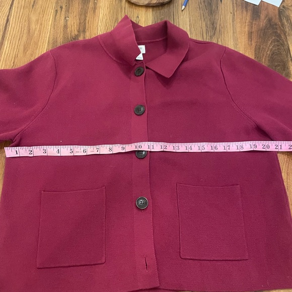 J. Crew Raspberry button down Knit Blazer - Picture 5 of 5